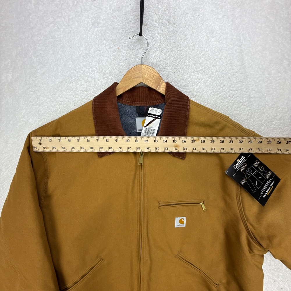 Carhartt‎ Detroit Jacket Blanket Lined Mens 3XL J001 BRN Brown NWT NOS - Picture 9 of 16